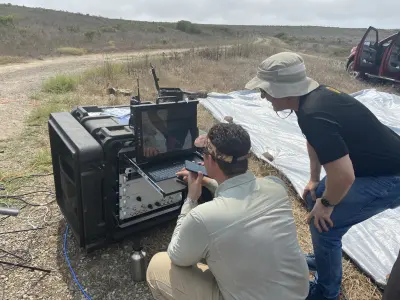 Experts from w5 Technologies testing the wireless communication products